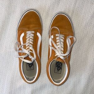 Orange/mustard Vans Size 7.0M/8.5W